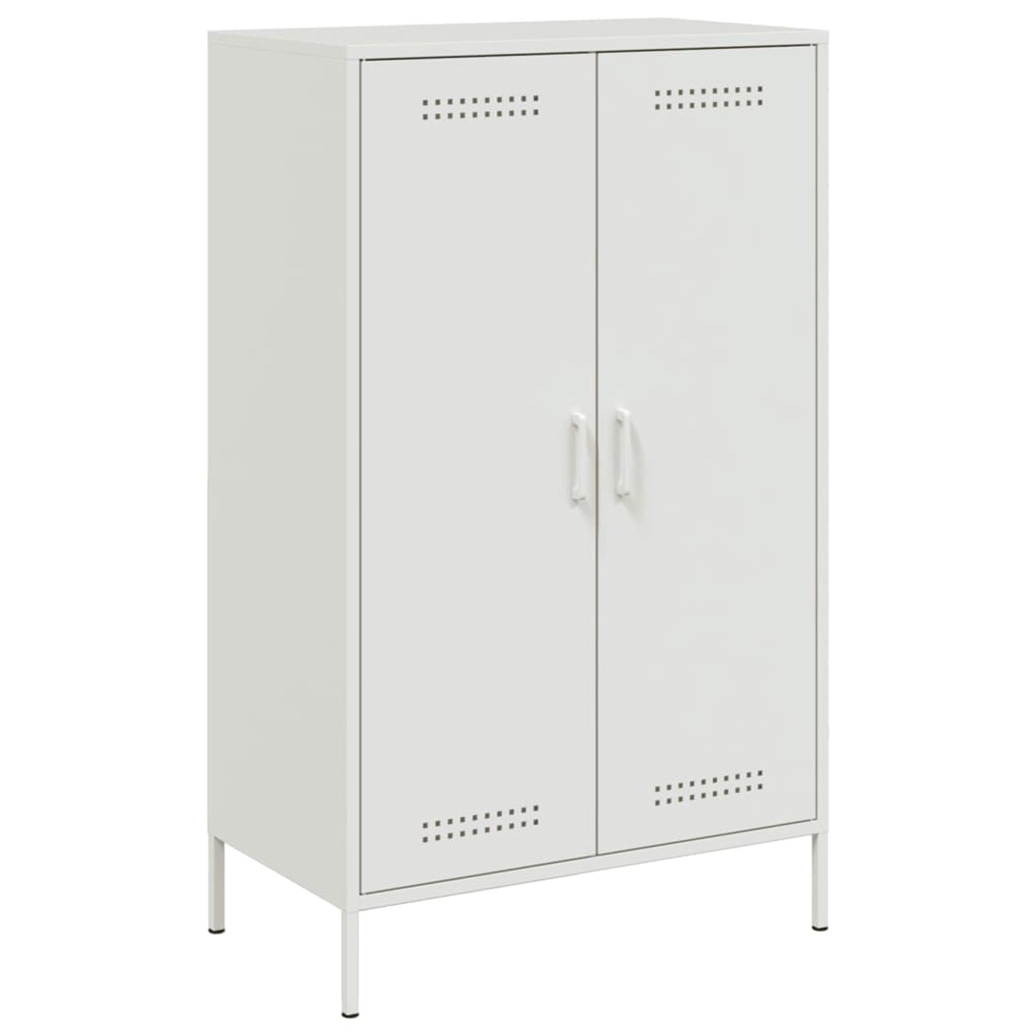 vidaXL Highboard Weiß 68x39x113 cm Stahl 842969 günstig online kaufen