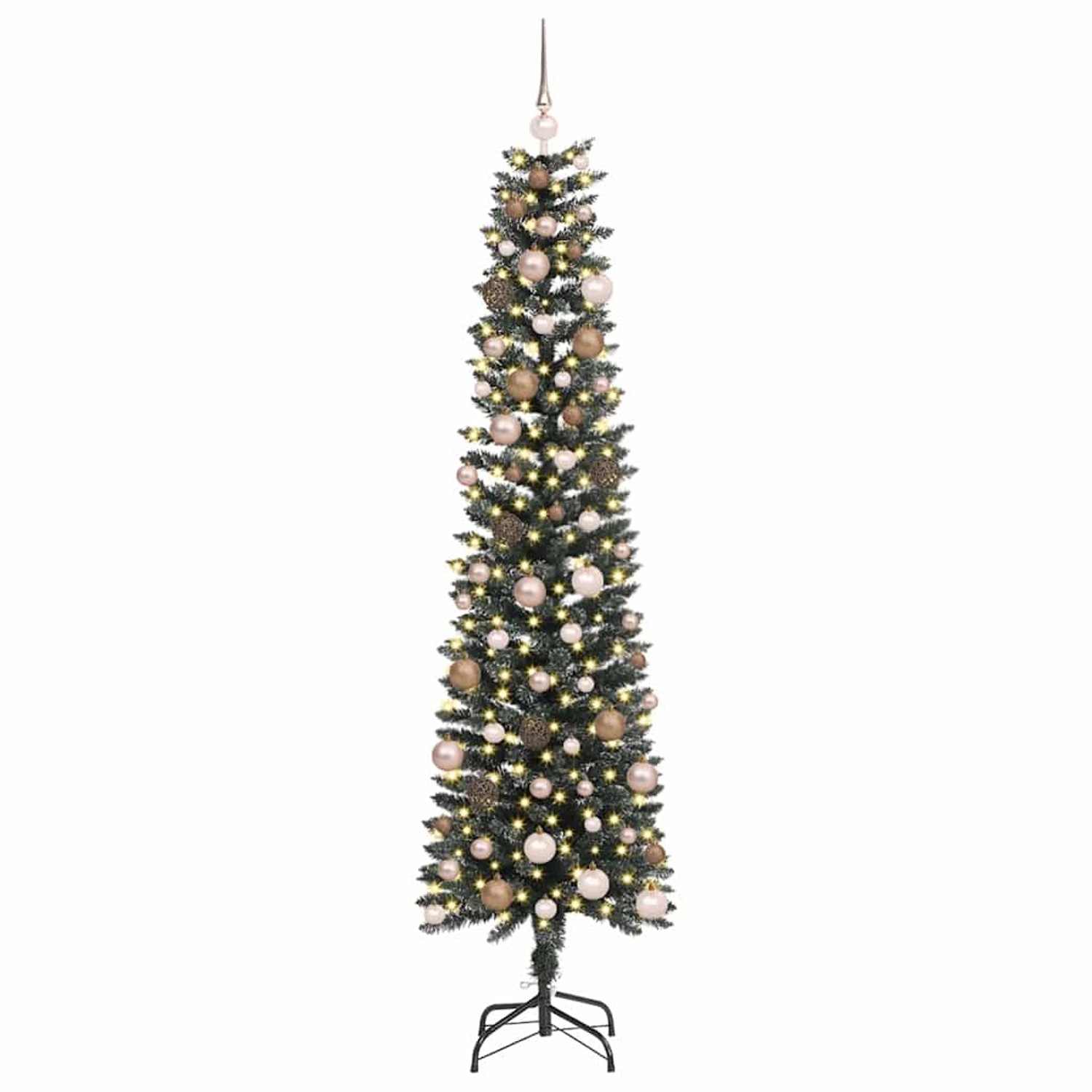 vidaXL Künstlicher Weihnachtsbaum mit 300 LEDs Grün 58 x 58 x 210 cm 3395950