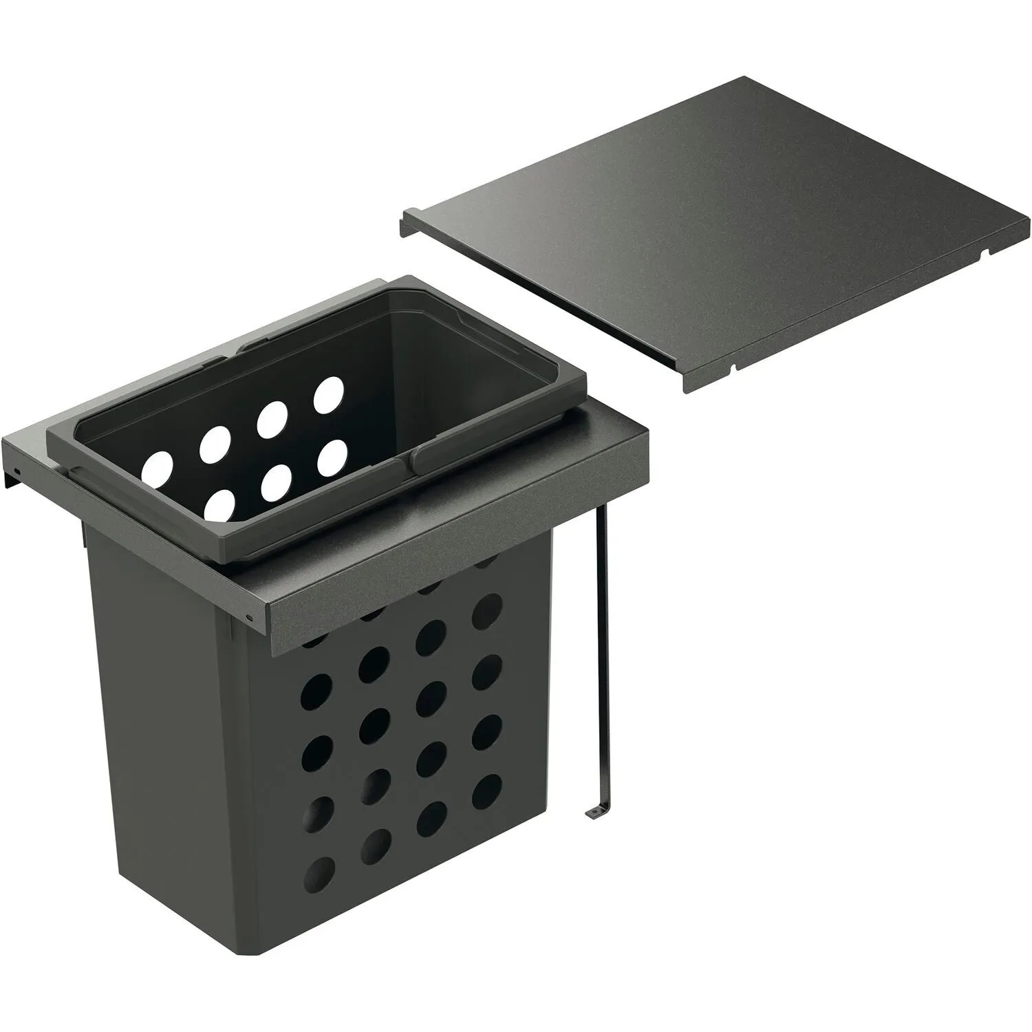 Vauth-Sagel Einbau-Wäschesammler Wash Flex Pro Korpusbreite 900 mm 3x28, Lava