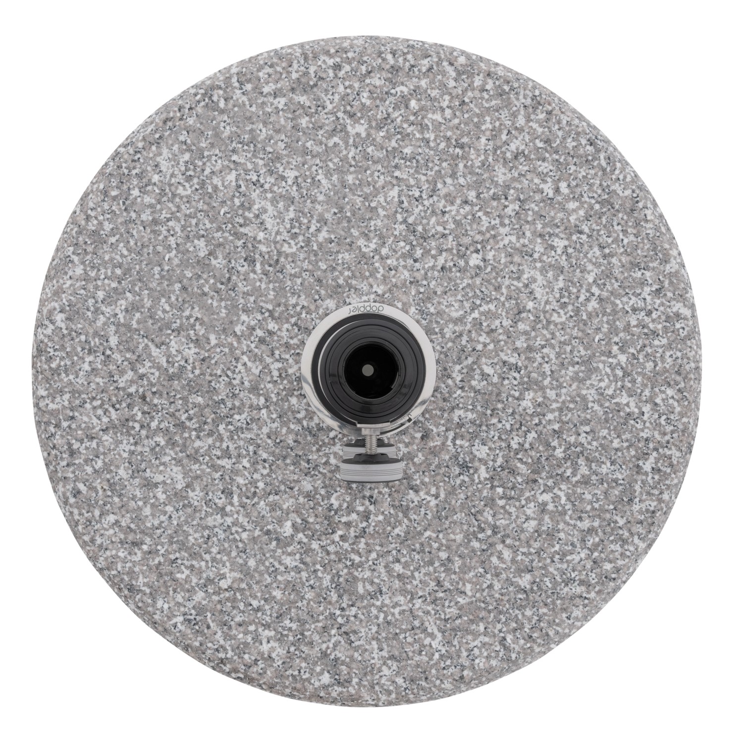 Doppler Expert Click-It Granitsockel 50 kg, runde Form, grauer Granit, Click-It System.