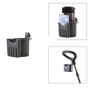 Globber Explorer Trike Halterung für Becher und Handy, schwarz.