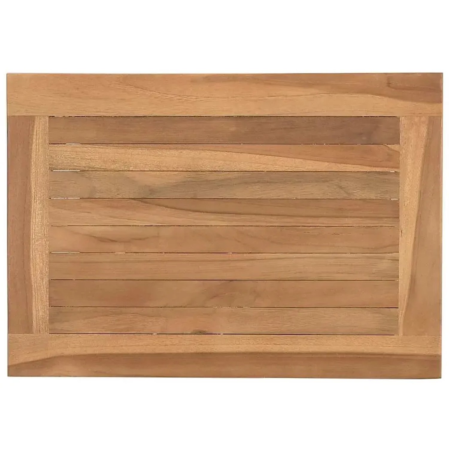 Brauner vidaXL Couchtisch aus Teakholz, 50x35x45 cm, ideal für Garten und Wohnzimmer.