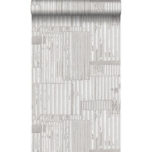 Origin Luxury Wallcoverings Tapete Industrielle Wellplatten Aus Metall 3D Crême Weiß 53 Cm X 1005 Cm 347619