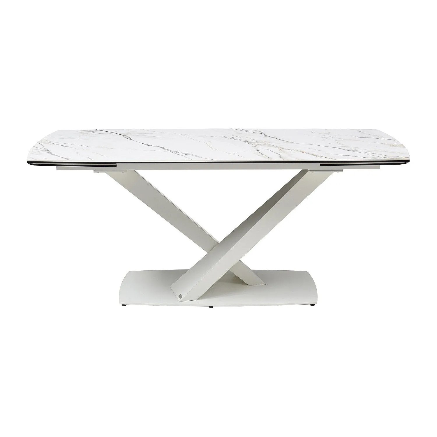 Vente-unique Esstisch Malata Weiß 220 cm  260 cm  180 cm