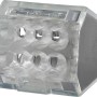 Steckklemmen-Set: Transparente Verbindungsklemmen für Drähte von 1-2,5 mm, 20 Stück.