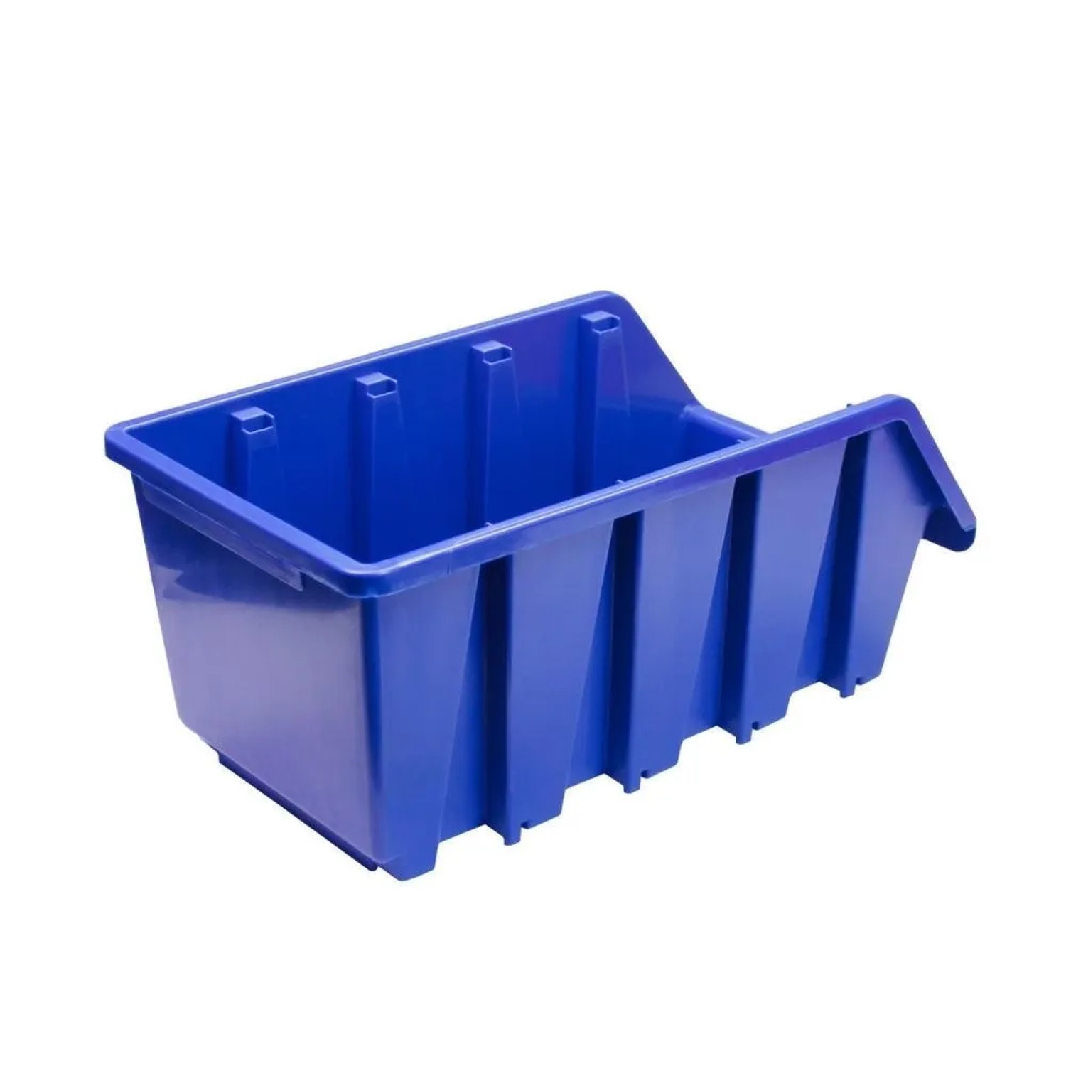 Blaue PROREGAL Sichtlagerbox aus Polypropylen, 15,5x20,4x34 cm, für Aufbewahrungssysteme.