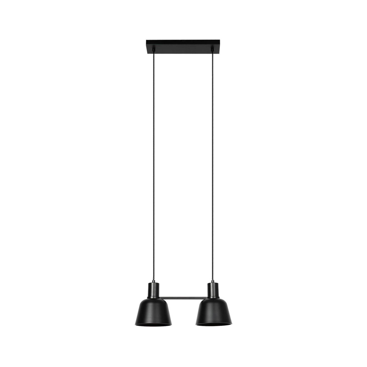 Lucande Pendelleuchte Servan 9639672 Design Modern in Schwarz aus Metall 2- günstig online kaufen