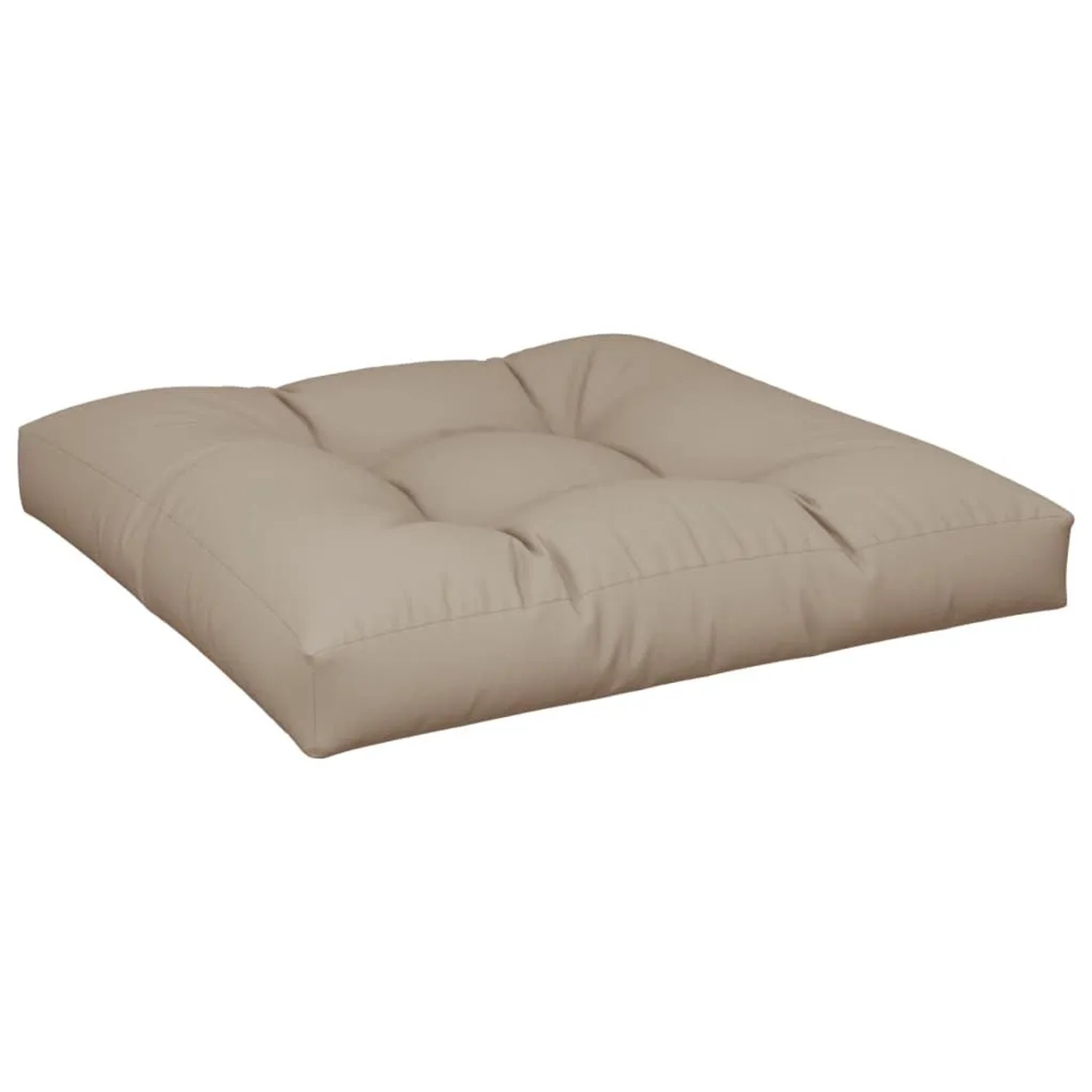 vidaXL Palettenkissen Taupe 70x70x12 cm Stoff 360477