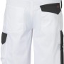 Kübler Pulse Eco Shorts in Weiß/Anthrazit, Arbeitskleidung mit Cargotaschen und Meterstabtasche.