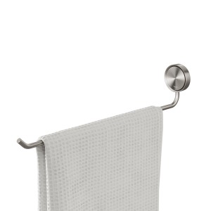 Tiger Handtuchhalter Ace, 1-armig, Edelstahl gebürstet mit Handtuch.