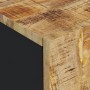 Detailaufnahme: vidaXL Waschbeckenunterschrank aus Mango Massivholz und Holzwerkstoff.
