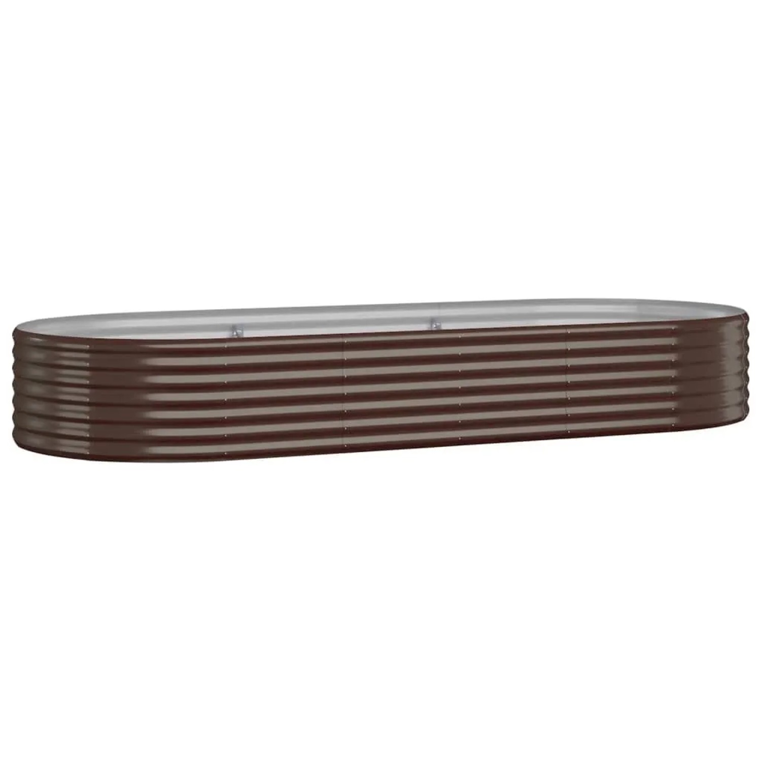 Furnicato Hochbeet Verzinkter Stahl 249x100x36 Cm Braun