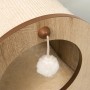Detailansicht: Vesper Katzenhöhle Minou mit Kratzmatte und Spielzeugball.