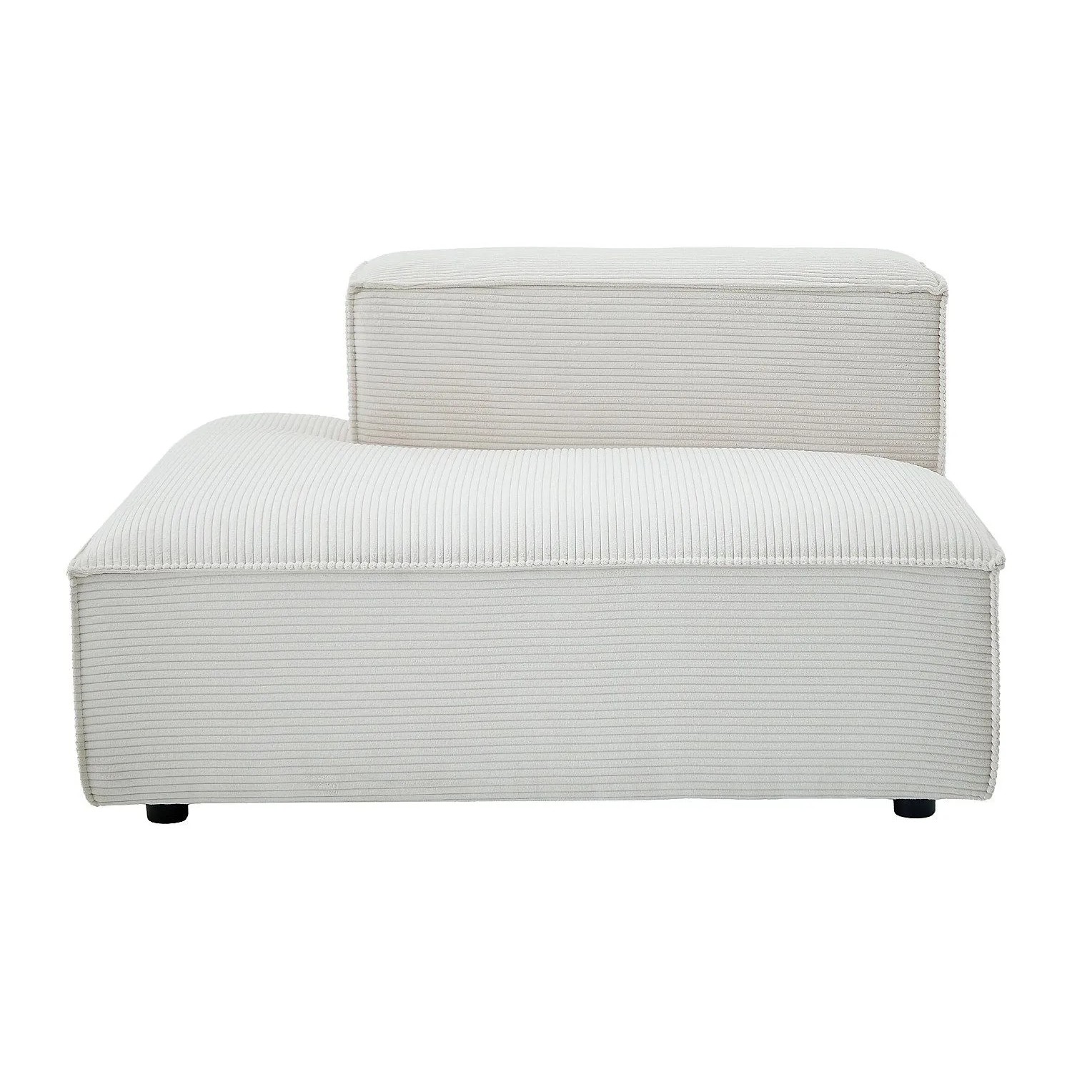 Vente-unique Recamiere Ohne Schlaffunktion Ruzolo Beige 120 cm