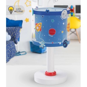 Dalber Tischlampe mit LED Nachtlicht, Planeten und Sonnensystem Design für Kinderzimmer.
