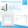 Anthrazit Kunststofffenster Proline, 700x700 mm, 2-fach Verglasung, Linksanschlag für verbesserten Wärmeschutz.