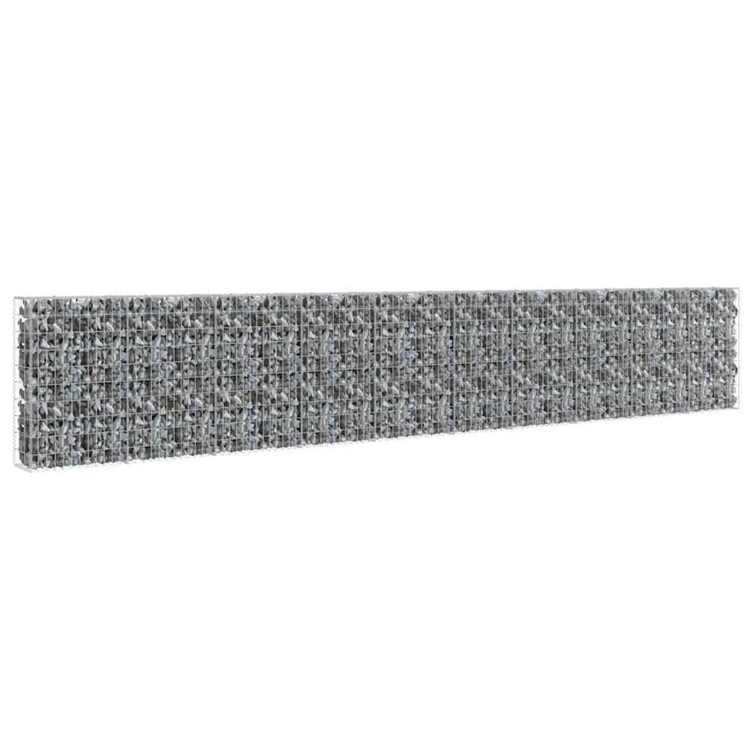 vidaXL Gabionenwand mit Abdeckung Verzinkter Stahl 600x30x100 cm 143584
