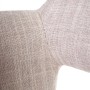 Detailaufnahme: MCW Esszimmerstuhl A50 II, Textil Creme/grau, helle Beine. Polsterstuhl, Stoffstruktur nah.