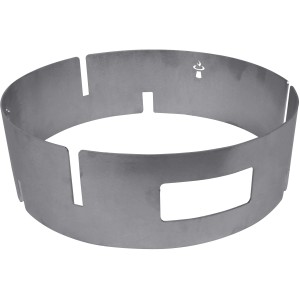 Grillanschlag M aus Edelstahl, Ø 34,5 cm, schützt Grillgut vor dem Durchfallen.