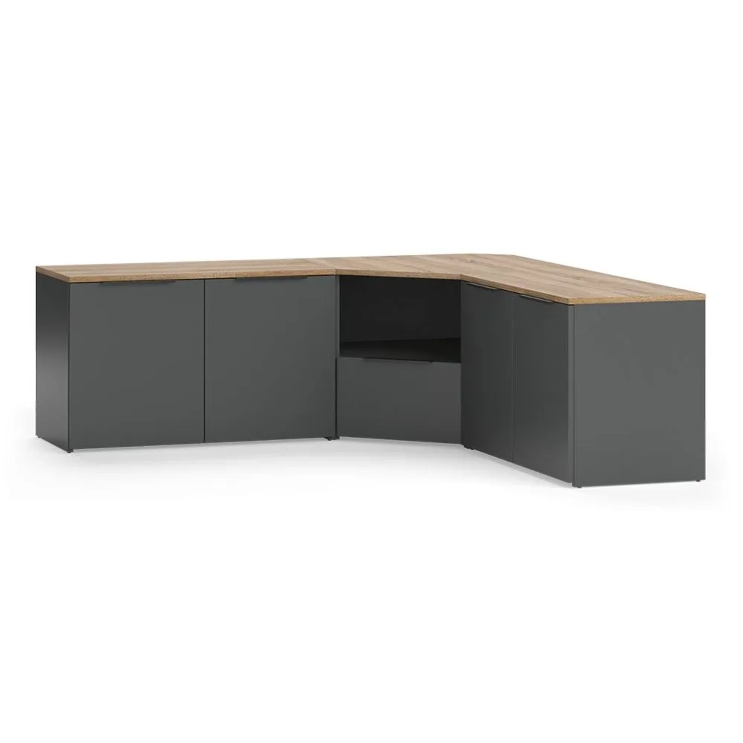 Vicco Wohnwand Wido Anthrazit Sonoma 68 x 50 3 Teile Art Nr 58548