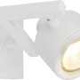 Weißer OBI LIGHTING Halogen-Spot Gradara mit verstellbarem Arm und GU10 Leuchtmittel.