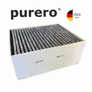 PURERO Premium Aktivkohlefilter für Bosch Dunstabzugshauben, Filtergeometrie 230x190x100 mm.