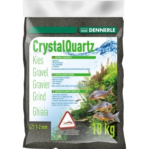 Dennerle Aquarienkies Diamantschwarz, 1-2mm, 10kg Sack. Bodengrund für Aquarien.