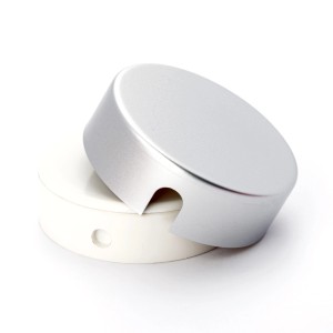 Orion Lightstyle Verteilerdose, Metall, Ø 70mm, Nickel matt, für Lampen und Leuchten.