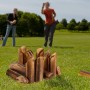 Relaxdays Kubb Wikingerspiel Kiefernholz Natur Schwarz mit Holzbox 17,5 cm x 28,5 cm x 18 cm 1,8 kg_2