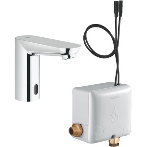 Grohe Euroeco CE Waschtischarmatur mit Powerbox, Chrom. Infrarot Sensor.