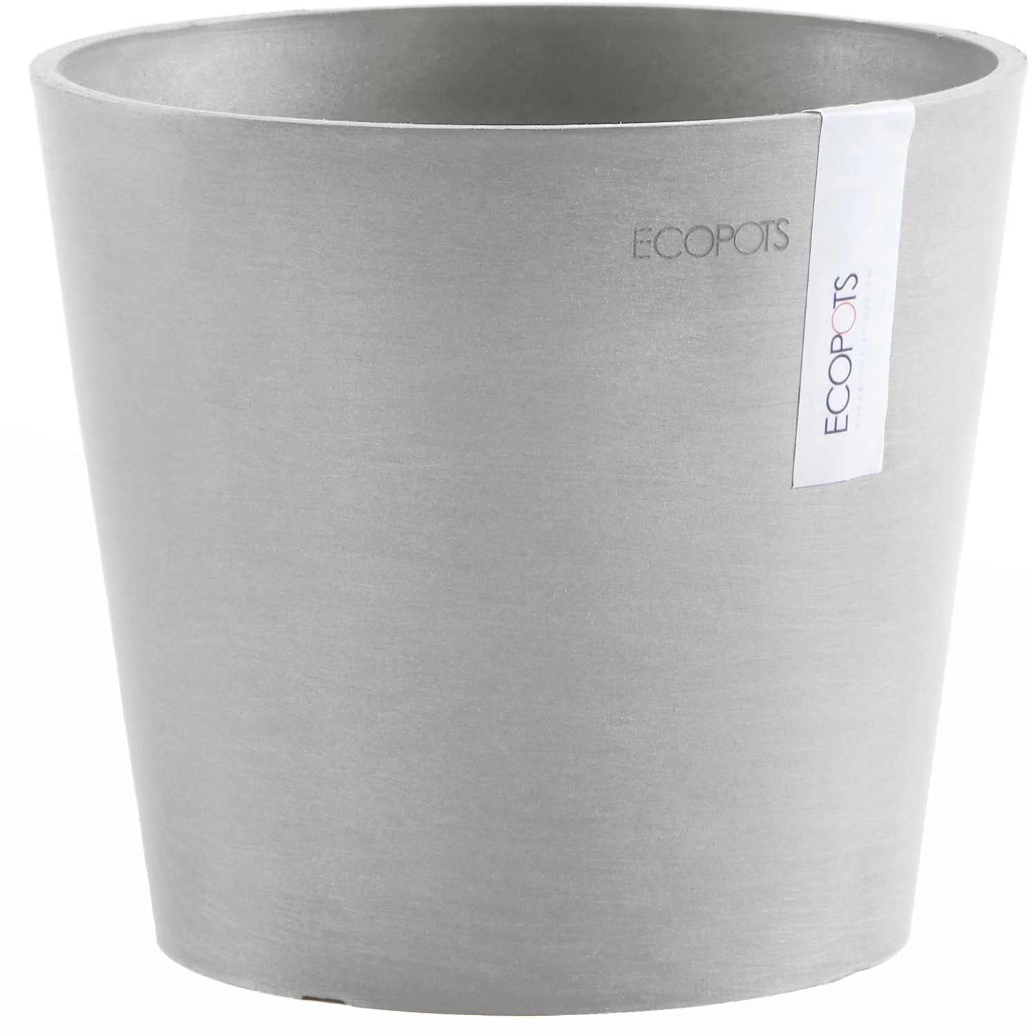 Ecopots Pflanztopf Amsterdam Mini Weißgrau 17 cm günstig online kaufen