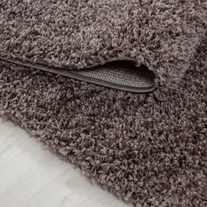 Ayyildiz Hochflorteppich Life 1500, taupe, runder Shaggy Teppich