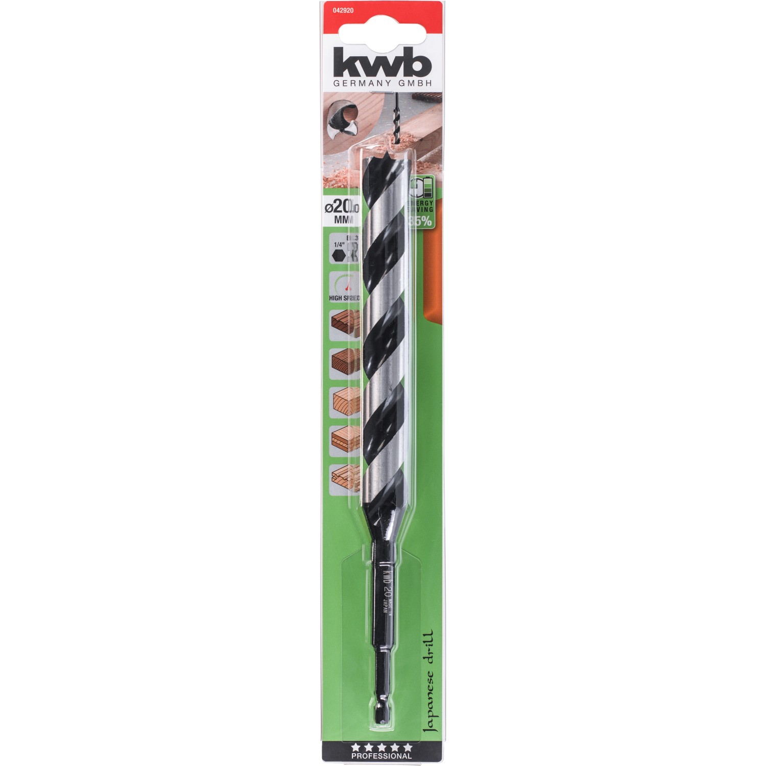 IRWIN Schlangenbohrer 19 Mm X 400 Mm – Sechskant-Schaft Für Saubere Löcher In Holz