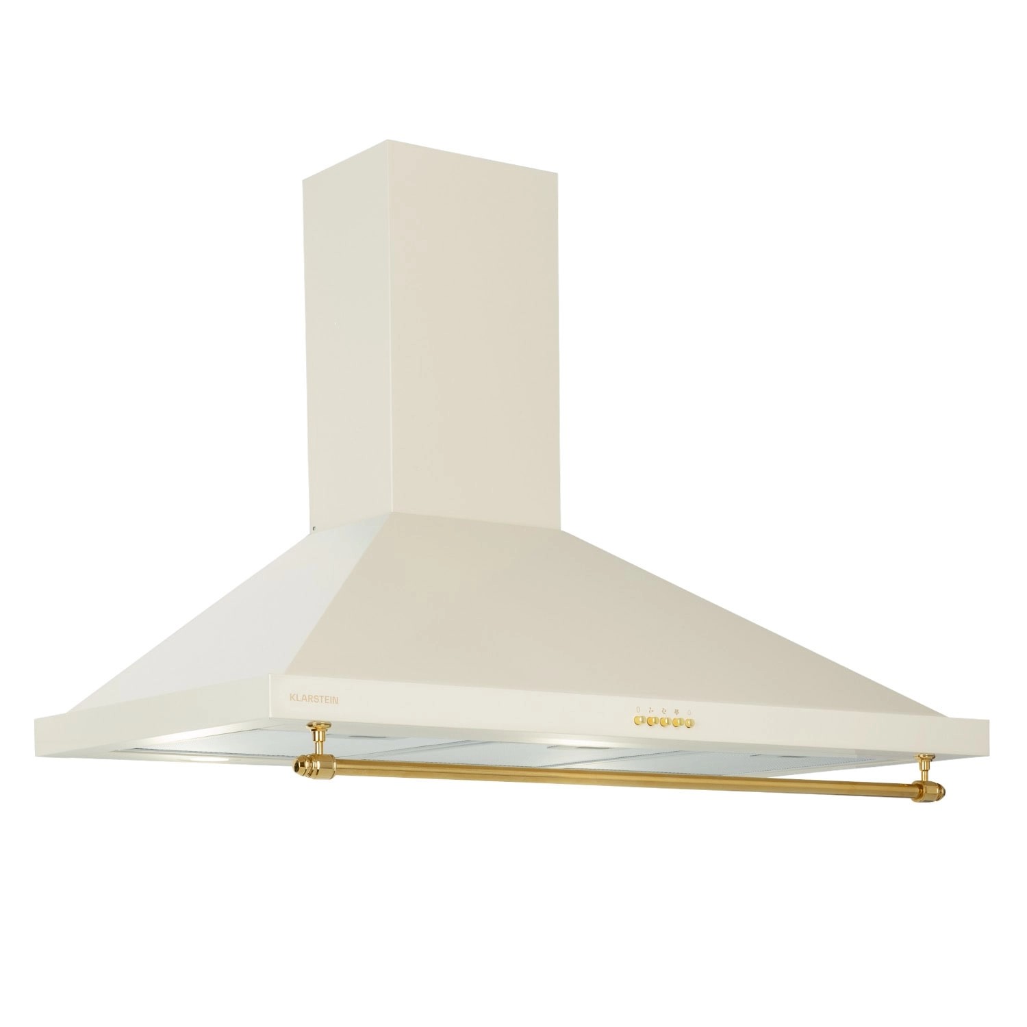 Klarstein Montblanc 90 Dunstabzugshaube 610m³/h 165W 2x1,5W LED Reling Silber
