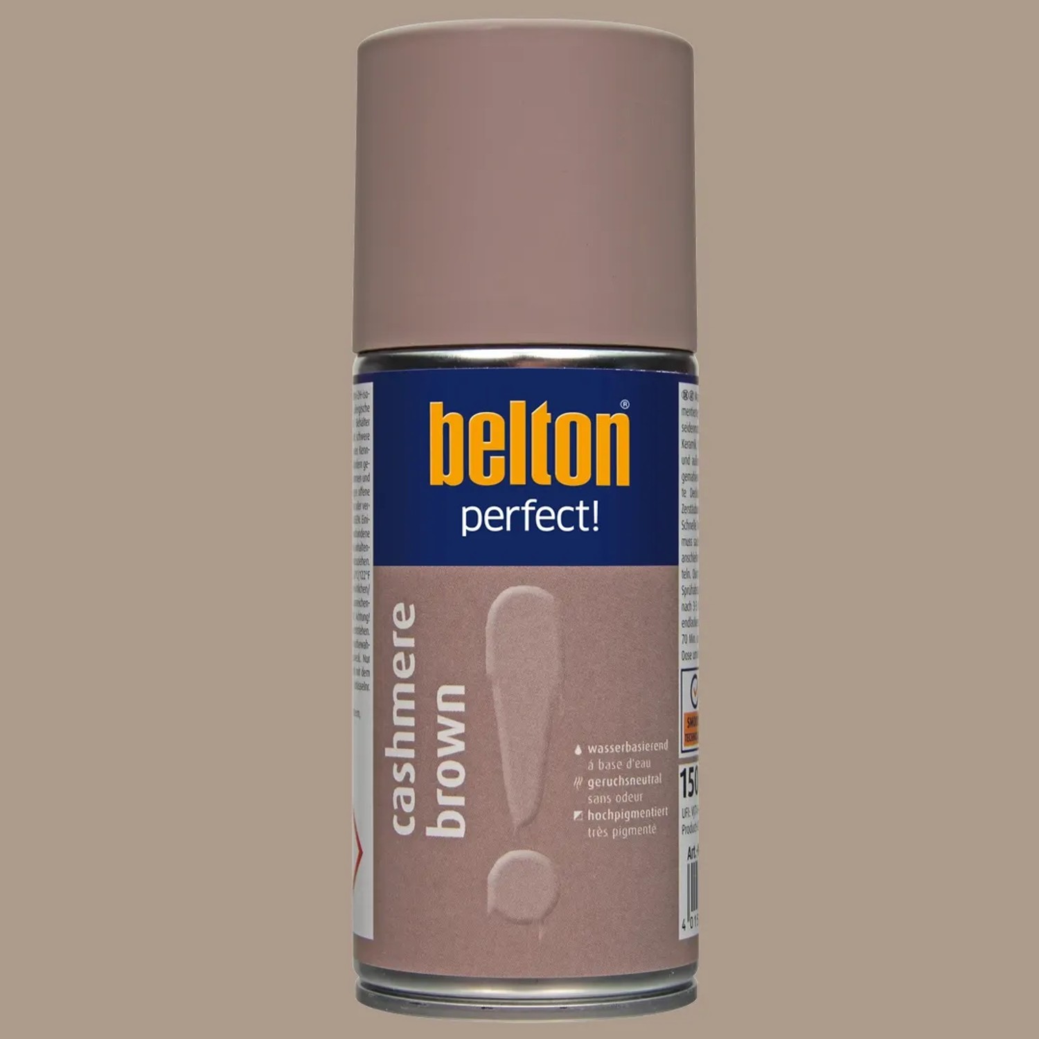 belton Buntlack Perfect Cashmere Brown, seidenmatt, 150ml Dose.