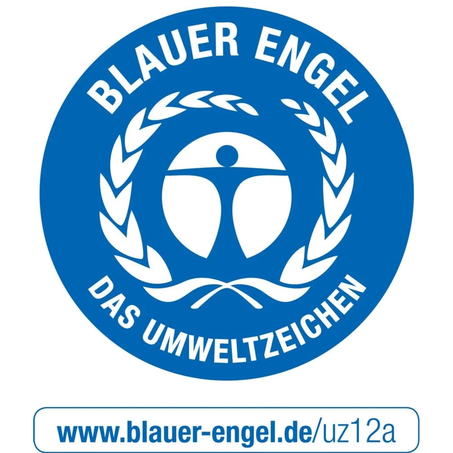 Blauer Engel Umweltzeichen für umweltfreundliche OBI Terrassenfarbe.