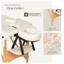 Tectake 3 Zonen Massageliege Set Daniel Breite 60 cm  Polsterung 3 cm Inklusive Lagerungsrollen und Tragetasche  210 x 95 x 84 cm Beige_8