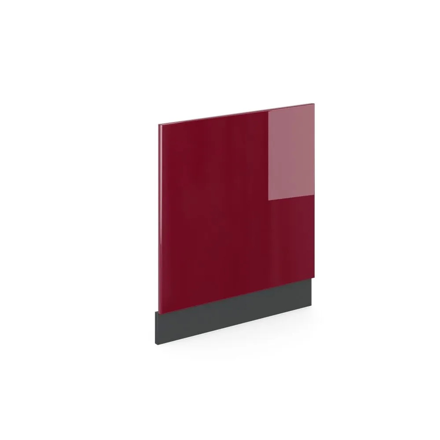 Vicco Frontblende R-Line Geschirrspüler Fronttür Rot Anthrazit 60 cm ohne Arbeitsplatte