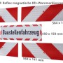 UvV Kfz-Warnmarkierung Magnet 4x564mm & Baustellenfahrzeug 45x15cm 3M 3410_2