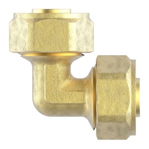 Kirchhoff Winkel 90° Klemmfitting 26 mm für MSVR Blank, Messing