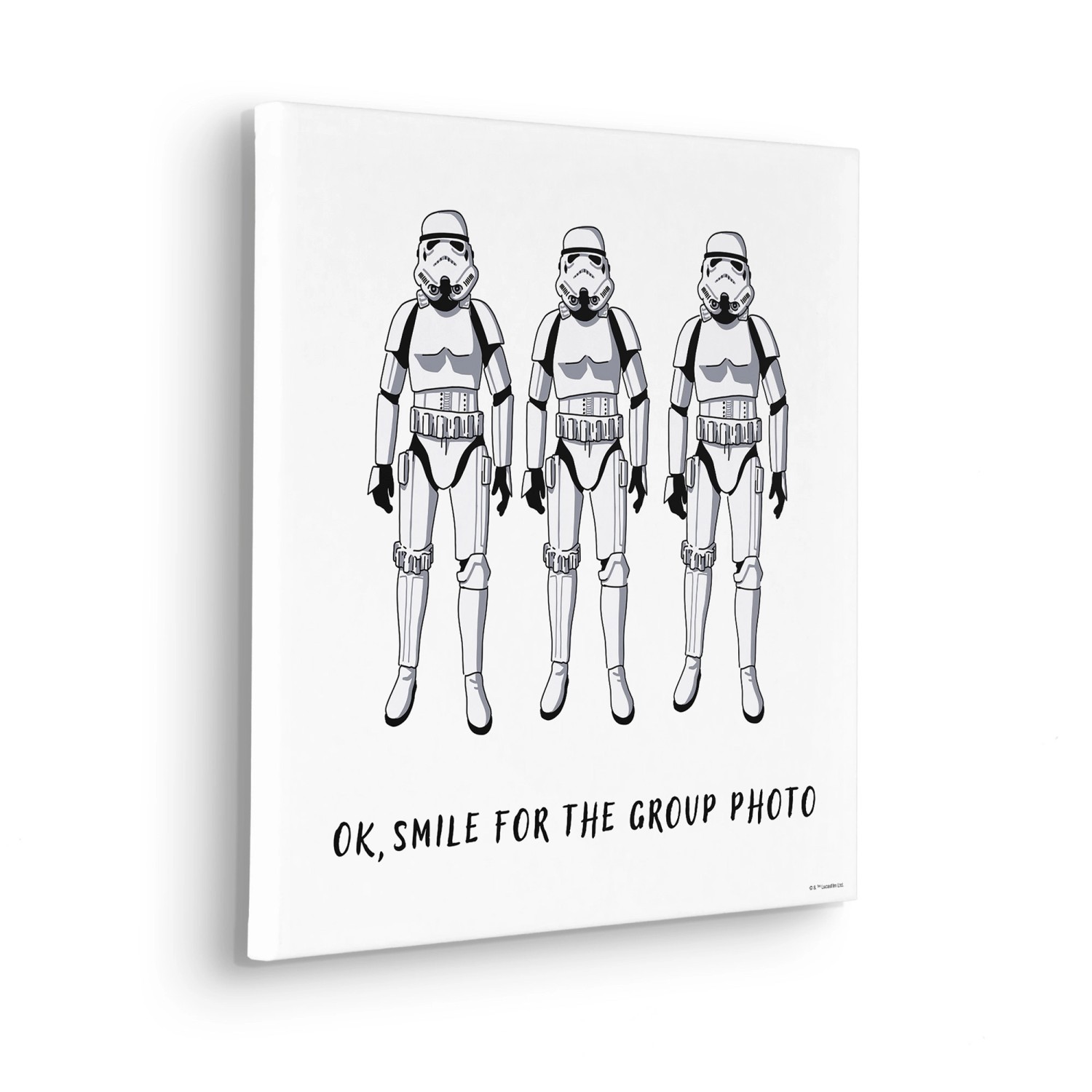 Komar Keilrahmenbild Star Wars Stormtrooper Group Photo Weiß günstig online kaufen