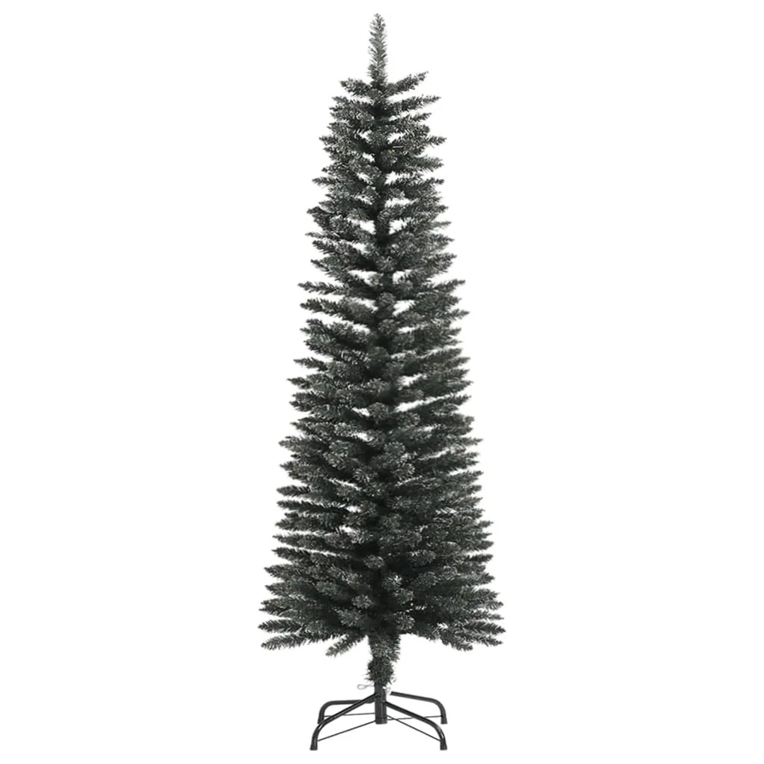 vidaXL Künstlicher Weihnachtsbaum mit Ständer Schlank Grün 120 cm PVC 345183