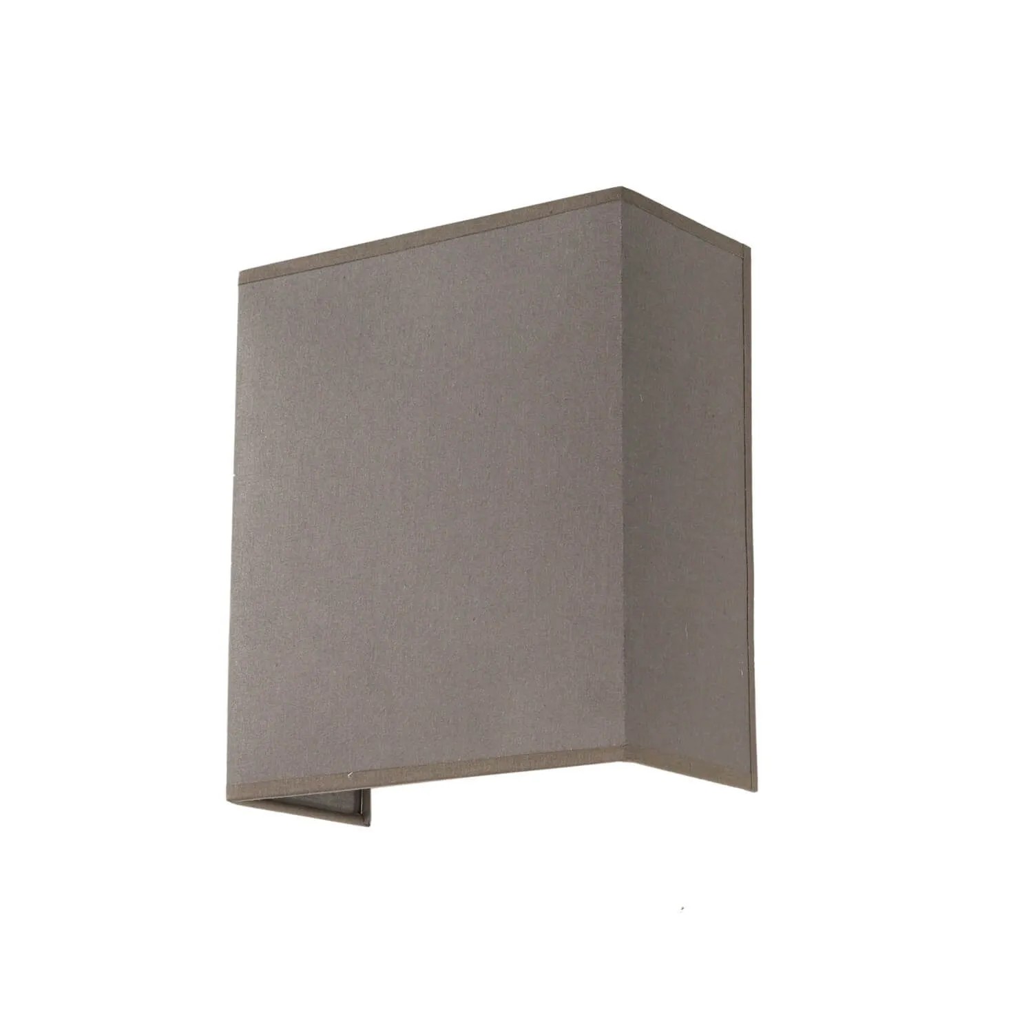 Licht-Erlebnisse Wandlampe Up Down 24 cm Hoch Stoff Metall E27 Taupe günstig online kaufen