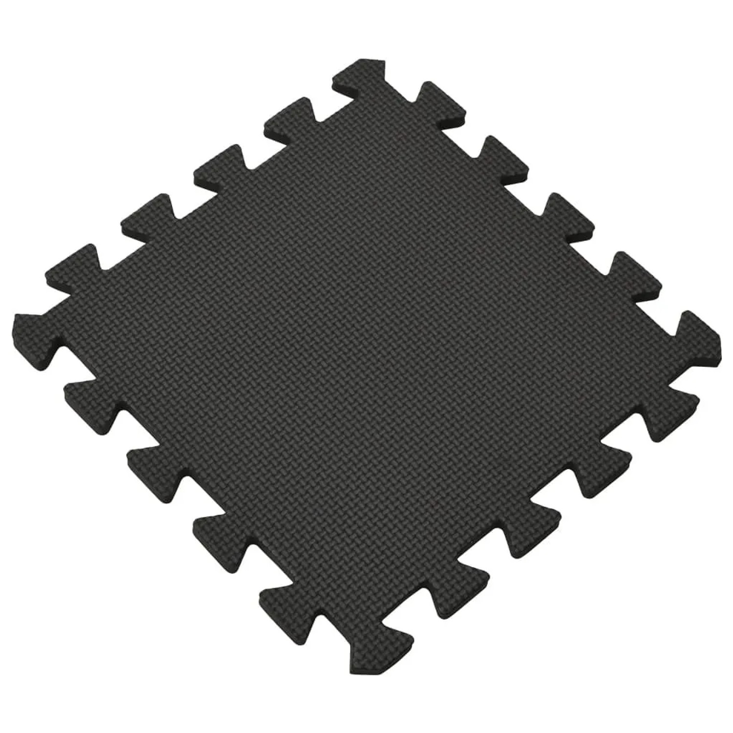 vidaXL Bodenmatten 54 Stk 4,86 m² EVA-Schaumstoff Schwarz 92457