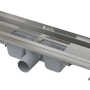 Alcadrain APZ4 flexible Duschrinne mit Rand und einstellbarem Wandkragen 950 mm