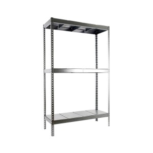 Verzinktes PROREGAL Schwerlastregal Metal Beast mit 3 Ebenen, 150x120x60 cm, Fachlast 600 kg.