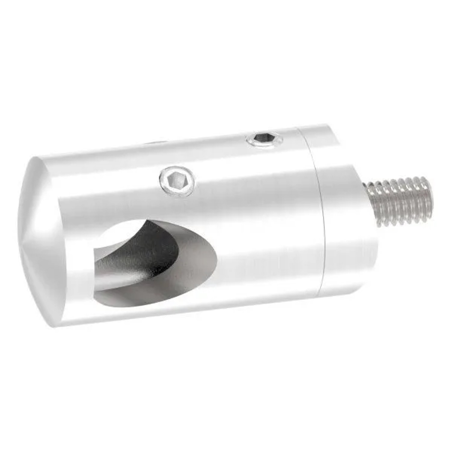 FeNau Querstabhalter Edelstahl V2A Für Rohr Ø 42,4 mm Bohrung Ø 12,2 mm 90 Grad Außenecke