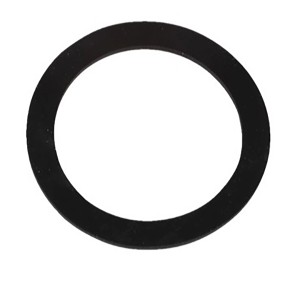 Schwarze Kirchhoff Flachdichtung aus Silikon für Siphon, 32 mm (1 1/4 Zoll).