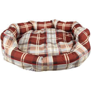 Bestlivings Haustierbett, 65x80cm, Karo-Muster, Hundebett/Katzenbett.