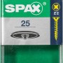Spax Zierkappen, schwarz, für Pozi Z2 Schrauben, 25 Stück im Set.